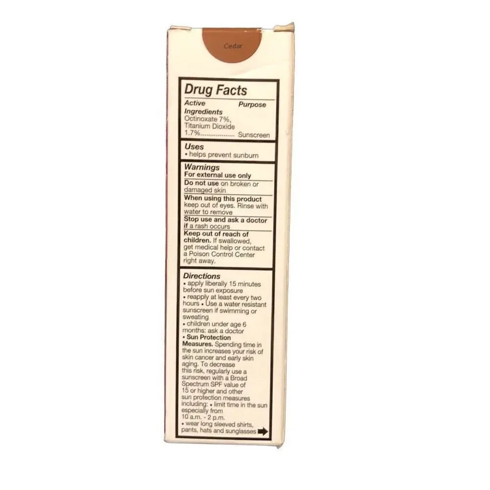 No7 Restore & Renew Multi Action Serum Foundation Cedar, 1 fl oz ea, NIB
